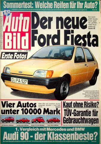 Deckblatt Auto Bild (20/1987)